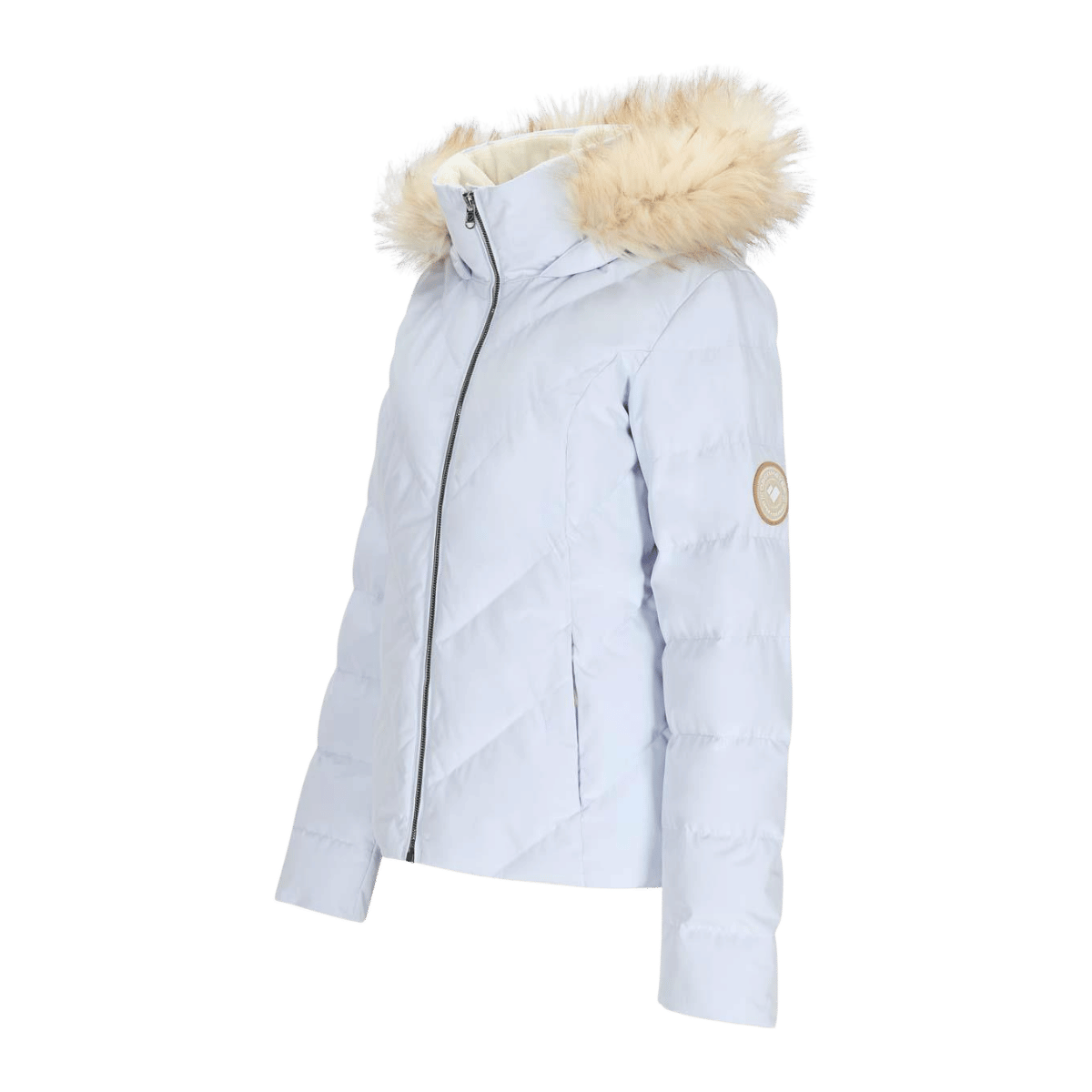 OBERMEYER WOMEN'S BOMBSHELL JACKET - BLUE ICE - SIDE VIEW