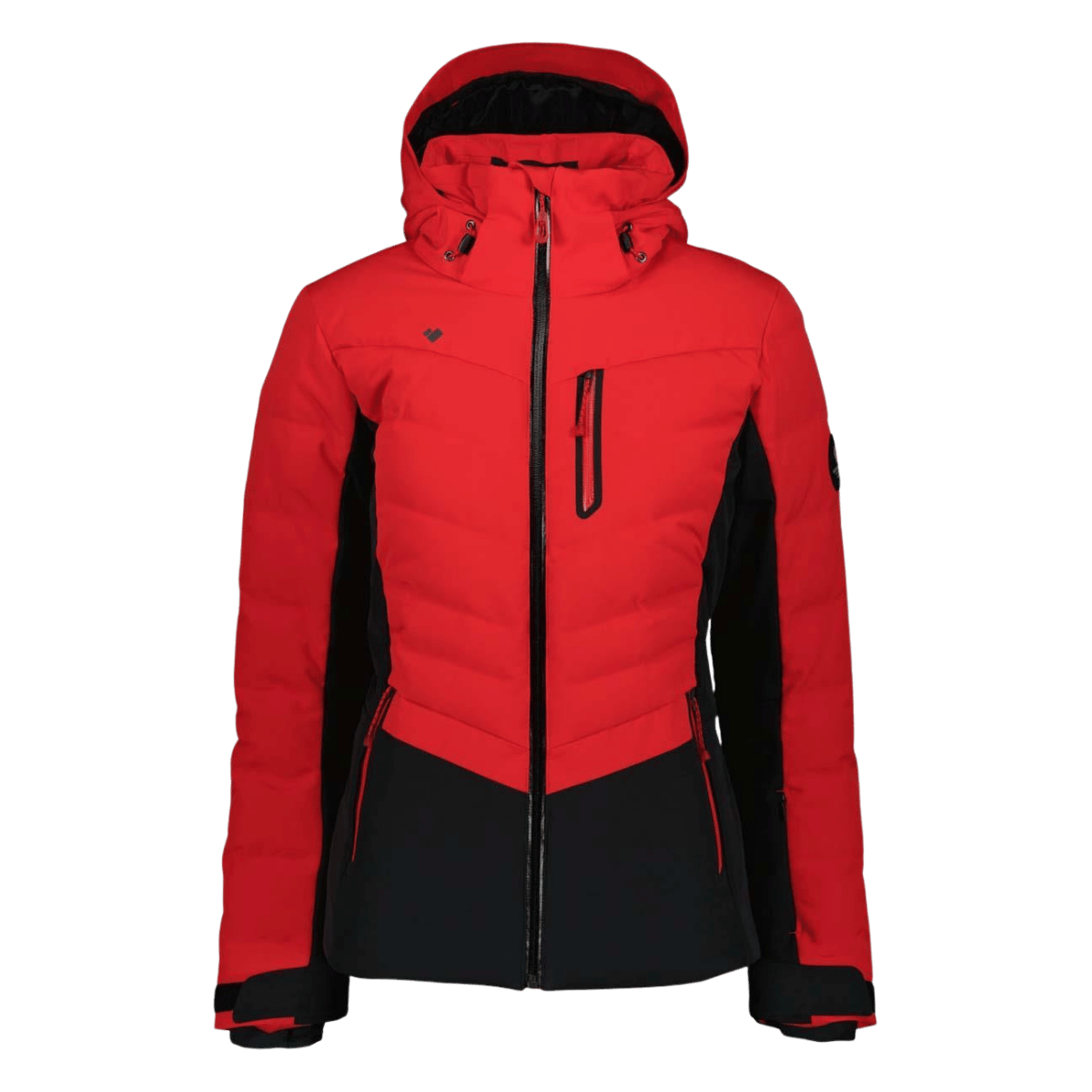 OBERMEYER WOMEN’S COSIMA DOWN JACKET – BRAKELIGHT - FRONT VIEW