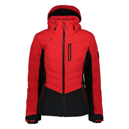 OBERMEYER WOMEN’S COSIMA DOWN JACKET – BRAKELIGHT - FRONT VIEW