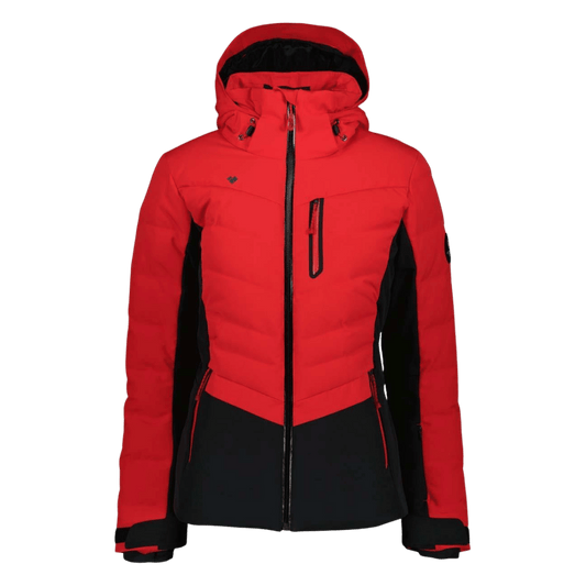 OBERMEYER WOMEN’S COSIMA DOWN JACKET – BRAKELIGHT - FRONT VIEW