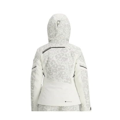 OBERMEYER WOMEN'S PLATINUM JACKET - SNOW CAT - BACK VIEW