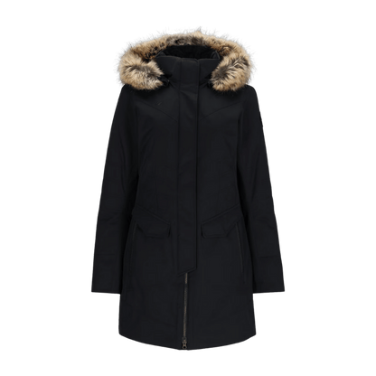 OBERMEYER WOMEN’S SOJOURNER DOWN JACKET – BLACK - FRONT VIEW