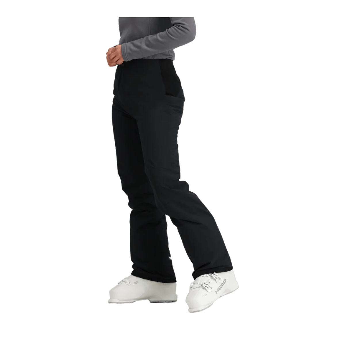 OBERMEYER SUGARBUSH STRETCH PANT- BLACK - SIDE VIEW