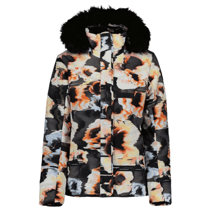 OBERMEYER WOMEN'S TUSCANY II JACKET - GLITCHY - FRONT VIEW