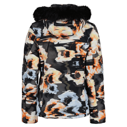 OBERMEYER WOMEN'S TUSCANY II JACKET - GLITCHY - BACK VIEW