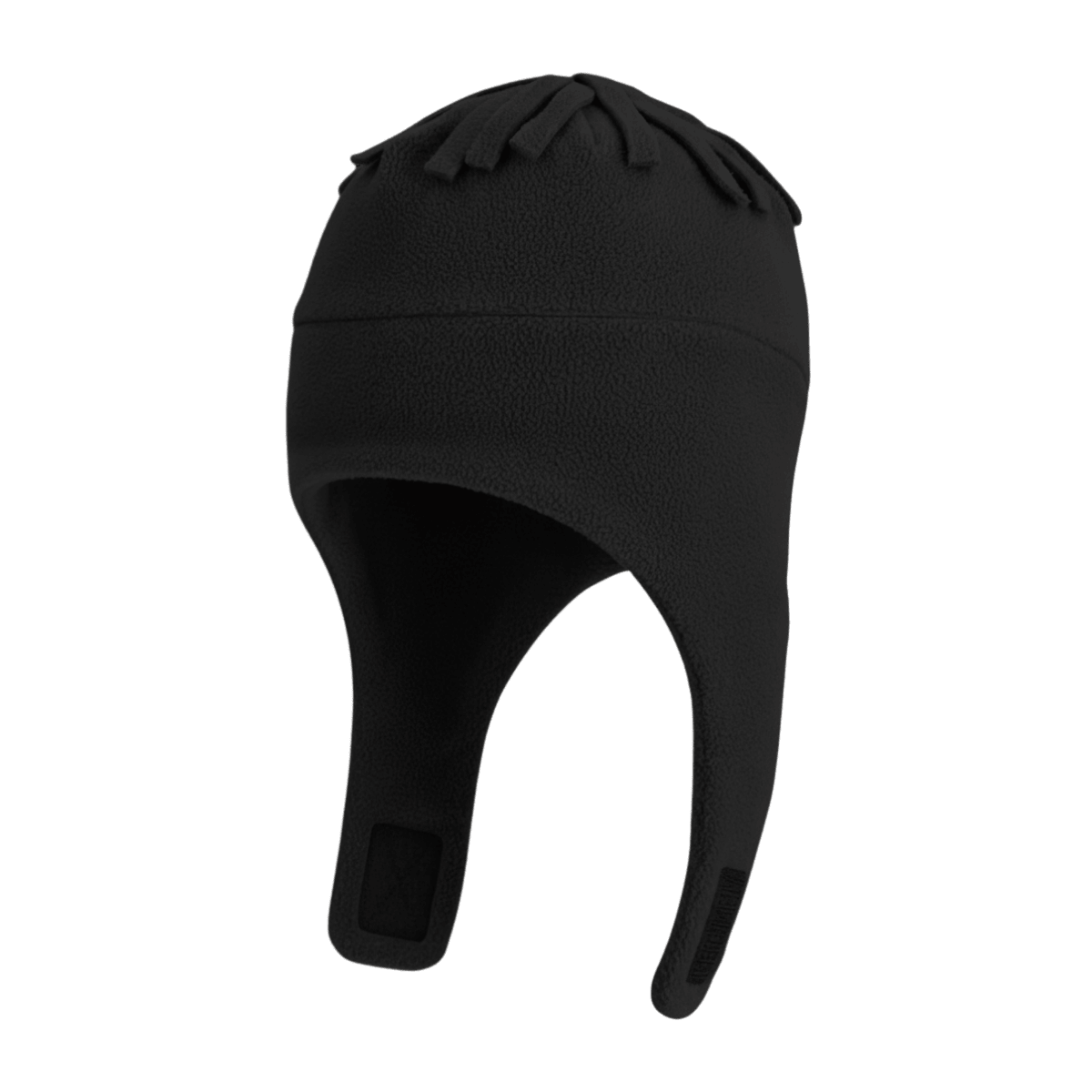OBERMEYER YOUTH ORBIT FLEECE HAT - BLACK - FRONT VIEW
