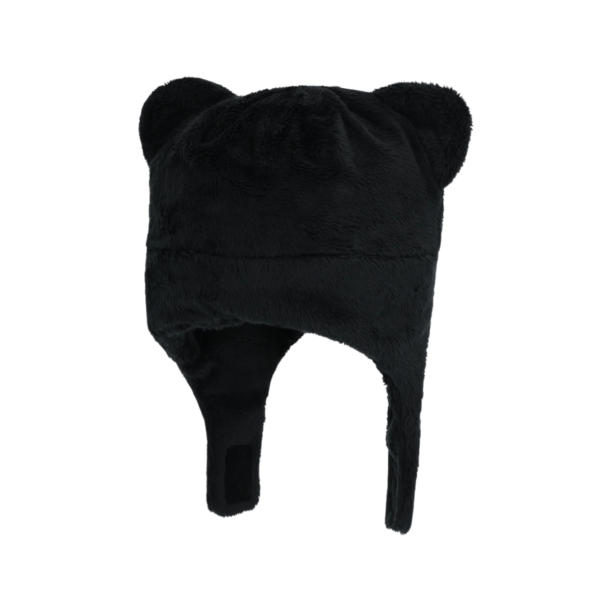 OBERMEYER TEDDY FUR HAT - BLACK - FRONT VIEW