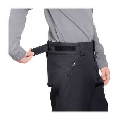 OBERMEYER KID'S TIMBERLINE INSULATED SKI PANT – BLACK - SIDE VIEW
