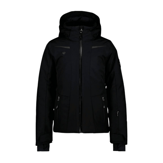 OBERMEYER GIRLS' LEIA JACKET - BLACK - FRONT VIEW