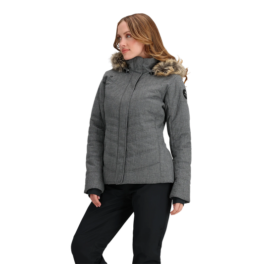 OBERMEYER WOMEN'S TUSCANY II JKT - CHARCOAL 2