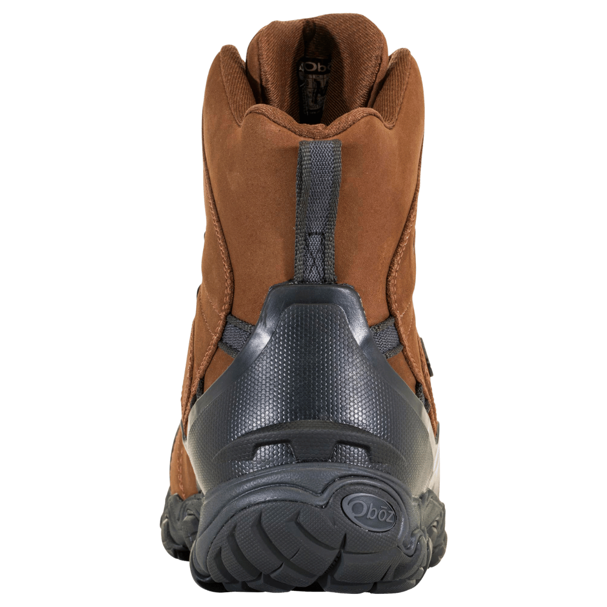 OBOZ BRIDGER 8 INCH INSULATED 200GR WATERPROOF GRIZLY BACK VIEW