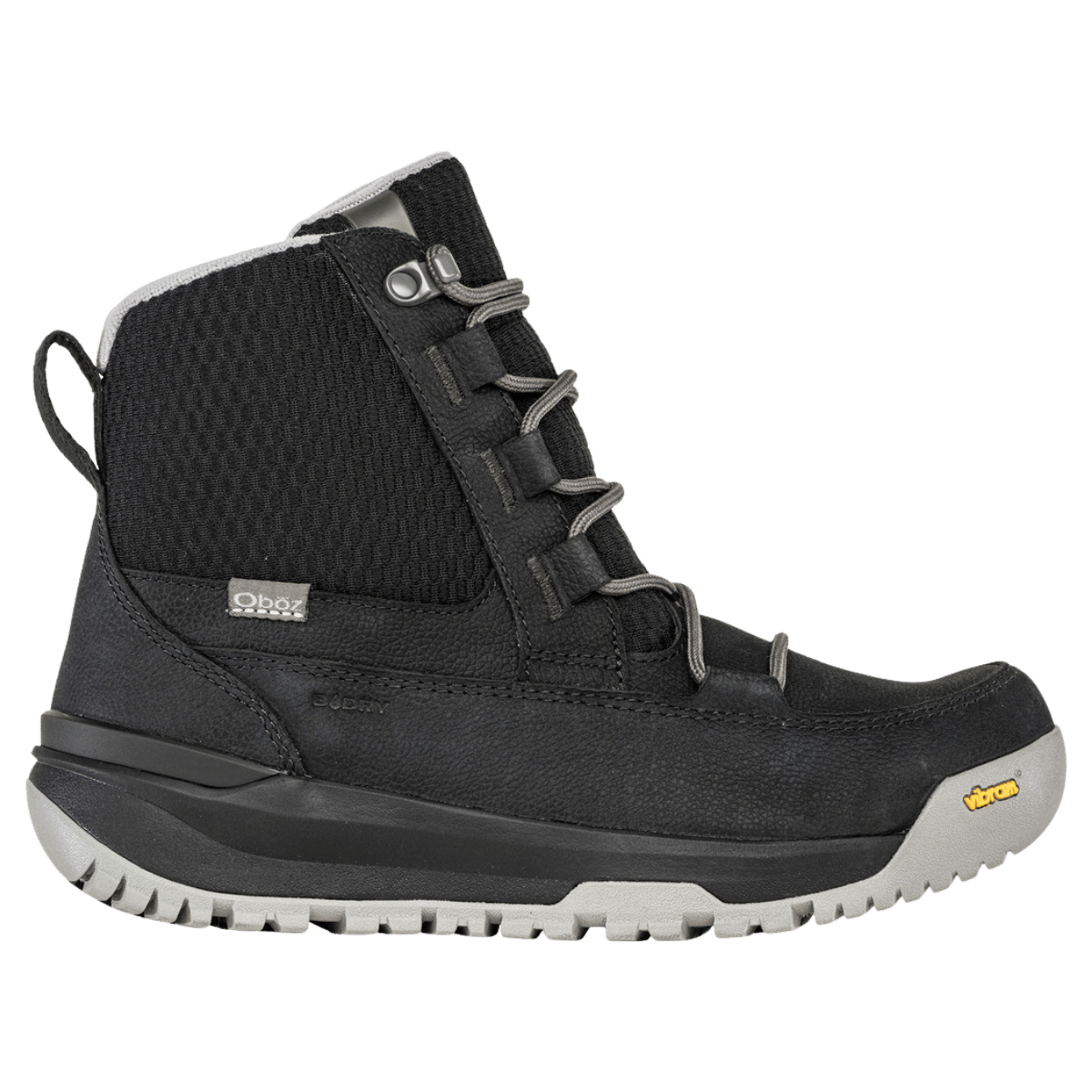 OBOZ W JOURDAIN MID INSULATED WATERPROOF B-DRY BLACK SEA RIGHT VIEW