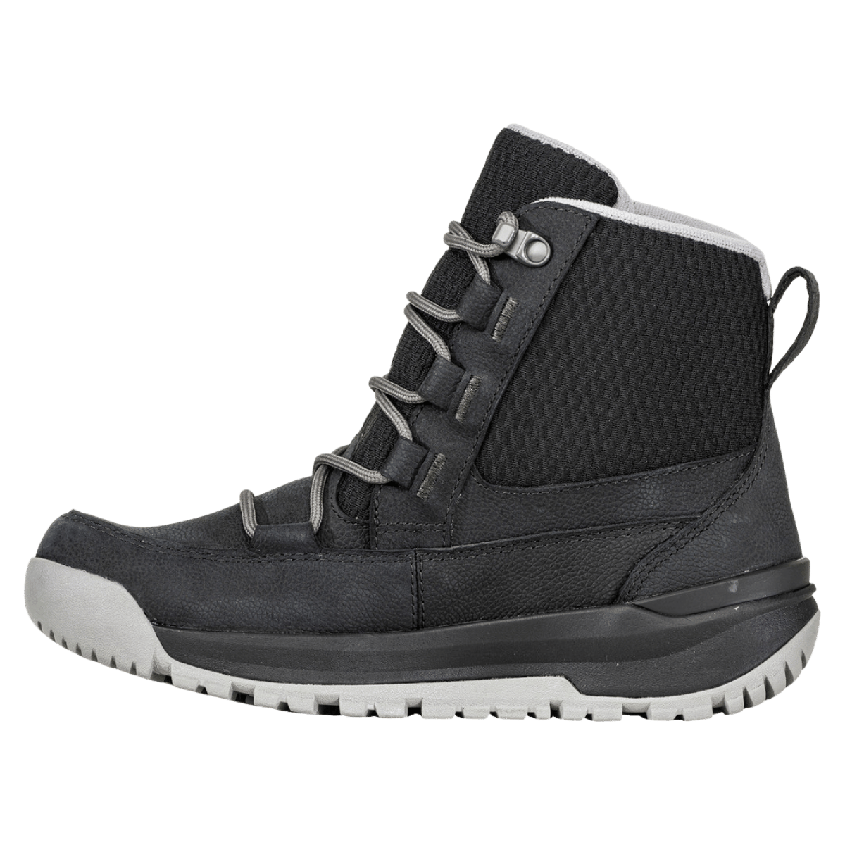 OBOZ W JOURDAIN MID INSULATED WATERPROOF B-DRY BLACK SEA LEFT VIEW