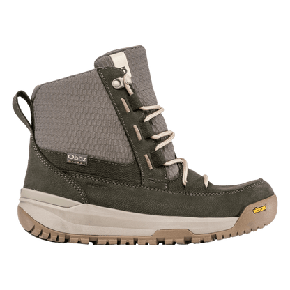 OBOZ WOMEN JOURDAIN MID INSULATED OLIVE BRANCH RIGHT VIEW 