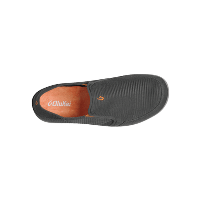 OLUKAI NOHEA MESH SHOE - DARK SHADOW - TOP DOWN VIEW