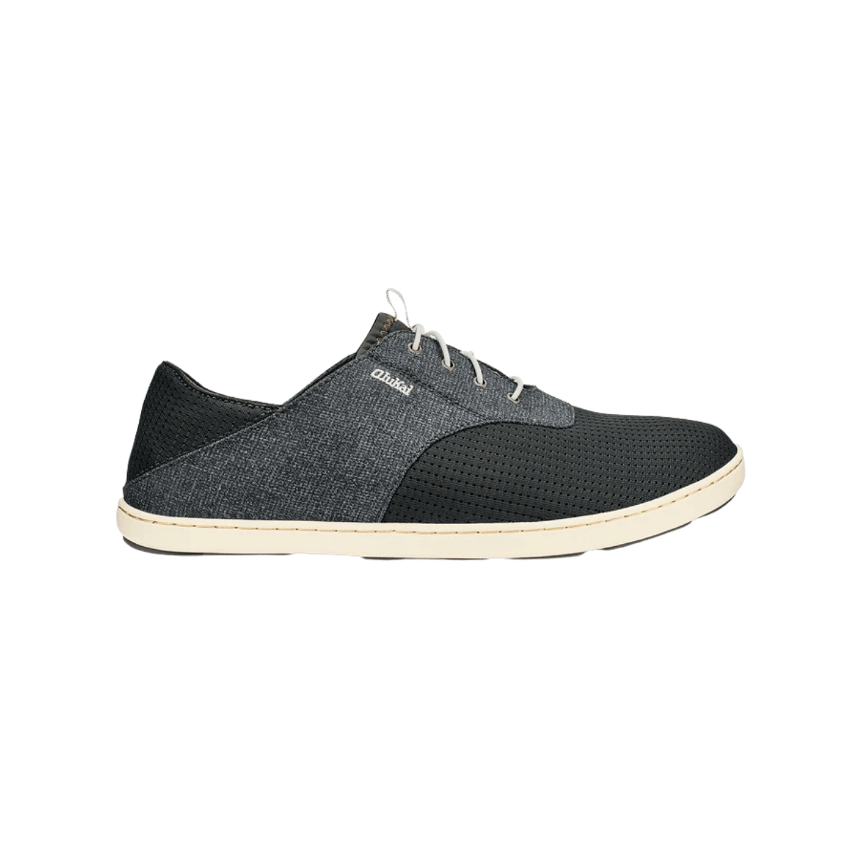 OLUKAI NOHEA MOKU LACE SHOE -  DARK SHADOW - SIDE VIEW