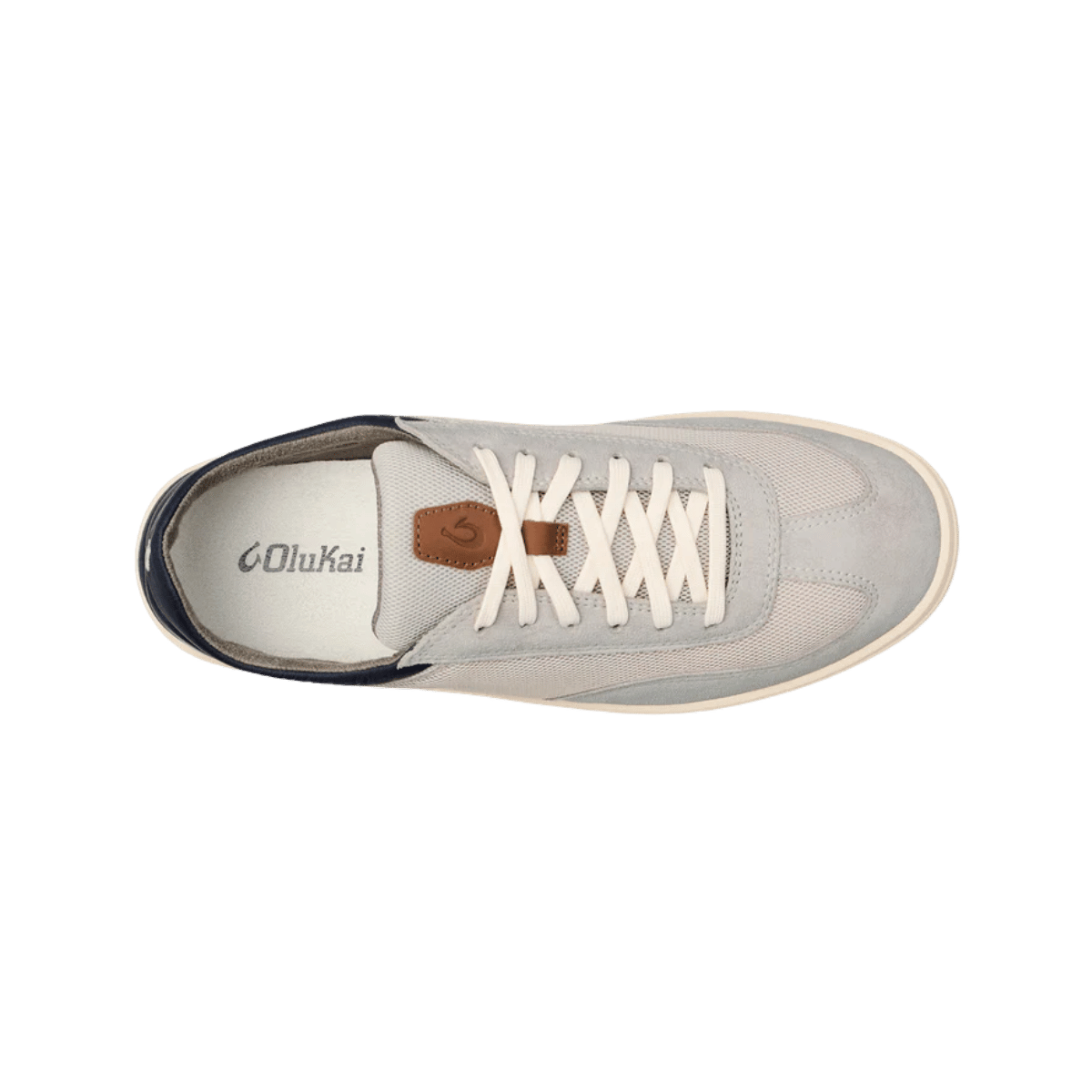 OLUKAI PUNINI SNEAKER -  VAPOR/TRENCH BLUE - TOP VIEW