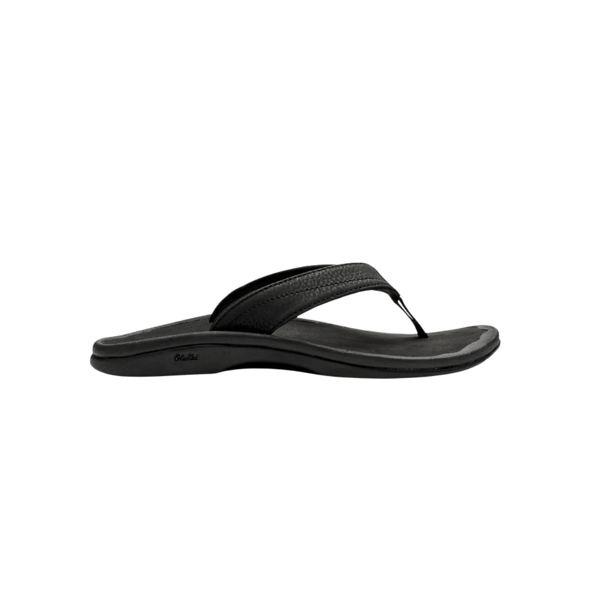 OLUKAI W 'OHANA FLIP - BLACK - SIDE  VIEW