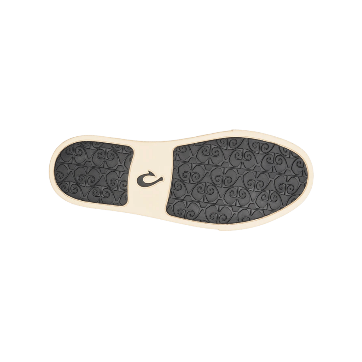 OLUKAI PEHUEA SLIP-ON SHOES - BLACK - BOTTOM SOLE VIEW