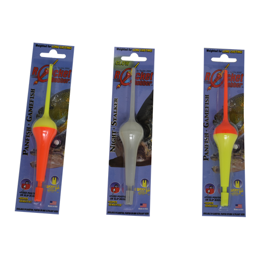 Rocket Bobber, Yellow Top - 6 3/4" Single Blister Pack