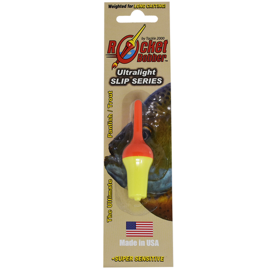 Mini Rocket Bobber Ultralight Slip Series (orange top)