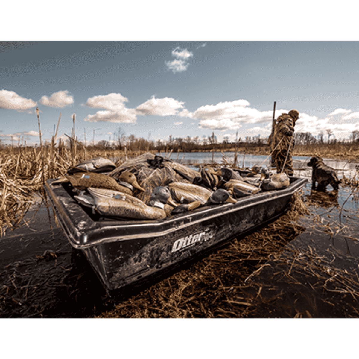 OTTER OUTDOORS PRO SLED SMALL ULTRA-WIDE - LIFESTYLE IMAGE