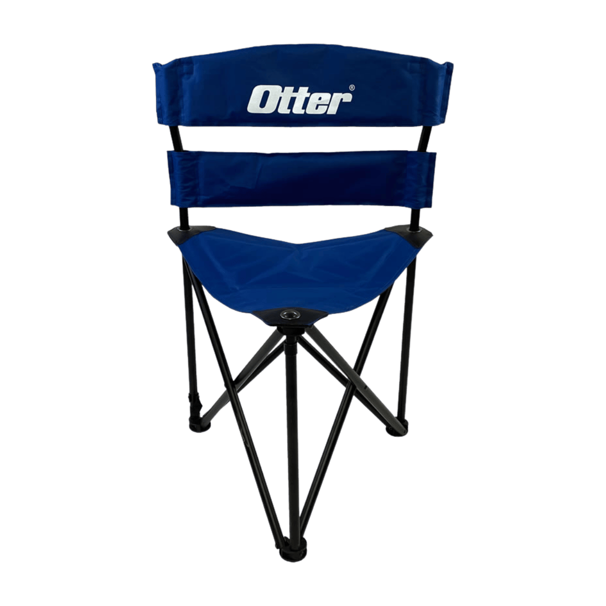 OTTER OUTDOORS XL PADDED TRI-POD CHAIR ADJUSTABLE LUMBAR - FRONT VIEW