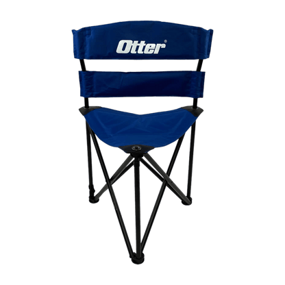 OTTER OUTDOORS XL PADDED TRI-POD CHAIR ADJUSTABLE LUMBAR - FRONT VIEW