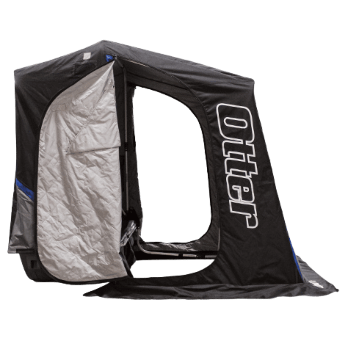 OTTER OUTDOOR XT PRO CABIN X-OVER SHELTER - SIDE VIEW OPEN