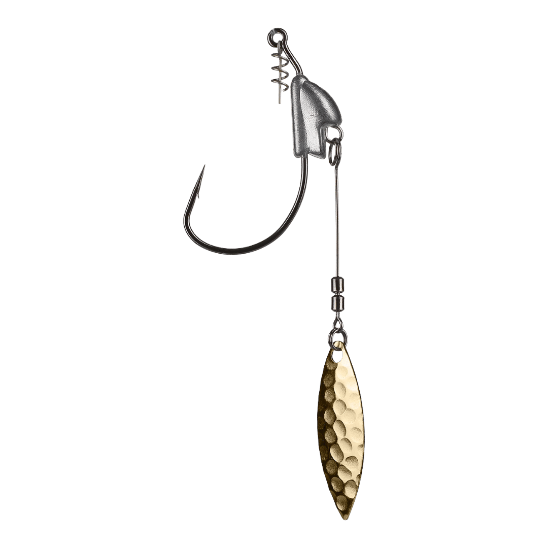 OWNER AMERICAN FLASHY SWIMMER HOOK - 6/0 - 3/8 OZ -GOLD WILLOWLEAF