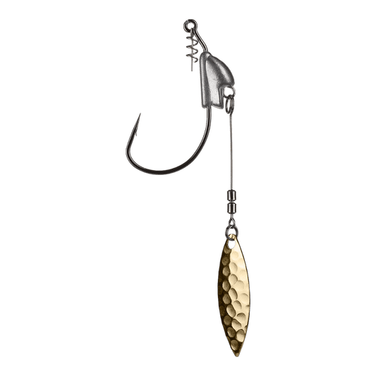 OWNER AMERICAN FLASHY SWIMMER HOOK - 6/0 - 3/8 OZ -GOLD WILLOWLEAF