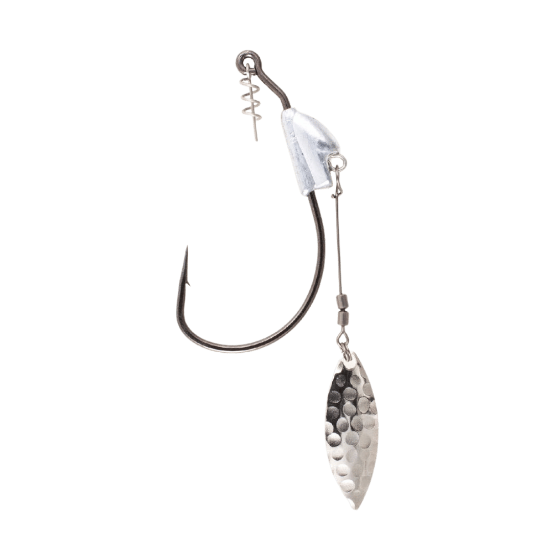 OWNER AMERICAN FLASHY SWIMMER HOOK - 6/0 - 3/8 OZ -SILVER WILLOWLEAF