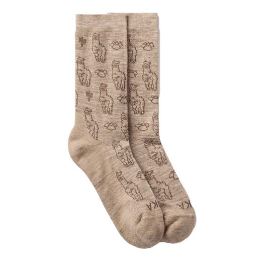 PAKA ESSENTIAL SEBASTIAN CREW SOCKS TIMBER