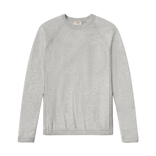 PAKA ULTRALIGHT CREW- ICE HEATHER GREY