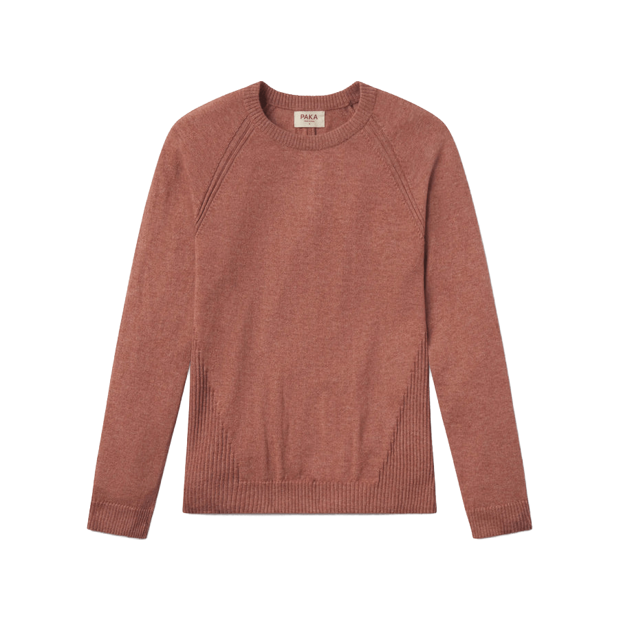 PAKA WOMEN'S ULTRALIGHT CREW- CINNAMON