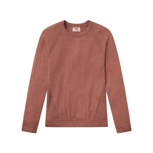 PAKA WOMEN'S ULTRALIGHT CREW- CINNAMON