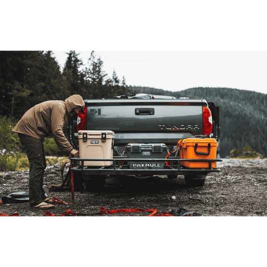 PAKMULE PRO CARGO ALUMINUM CARRIER - BLACK - LIFESTYLE IMAGE 1