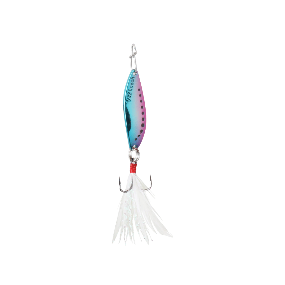 CLAM PANFISH LEECH FLUTTER SPOON - 1/32OZ -  RAINBOW
