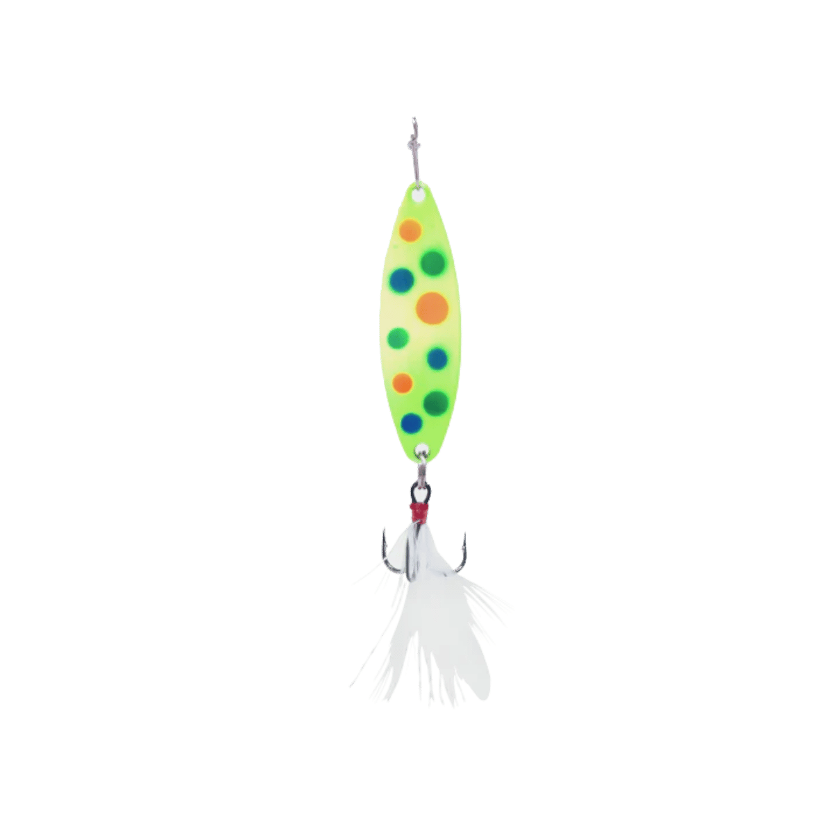 CLAM PANFISH LEECH FLUTTER SPOON - 1/32OZ - GLOW CHART WONDERBREAD