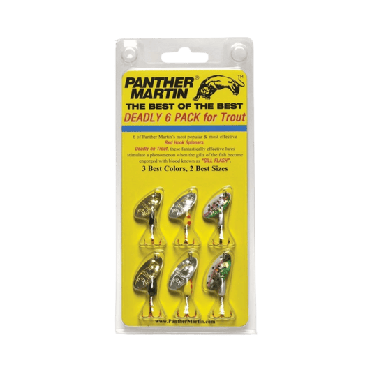 PANTHER MARTIN SPINNER KIT DEADLY SIX 6PK #2 #4