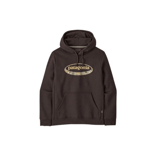 PATAGONIA '95 OVAL LOGO UPRISAL HOODY DEN BROWN