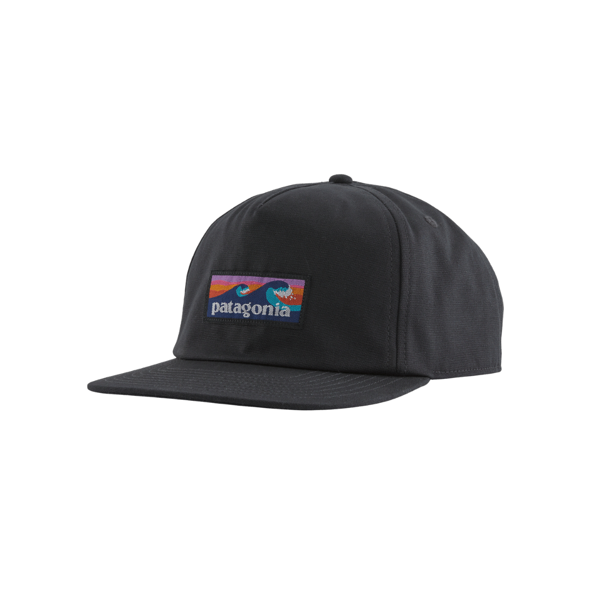 PATAGONIA BOARDSHORT LABEL FUNFARER CAP INK BLACK