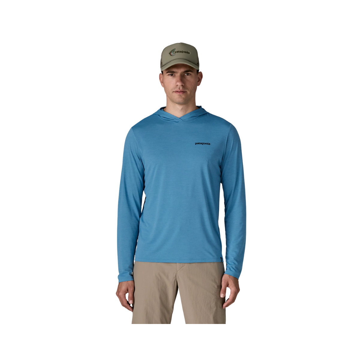PATAGONIA CAP COOL DAILY HOODIE LOGO FRONT