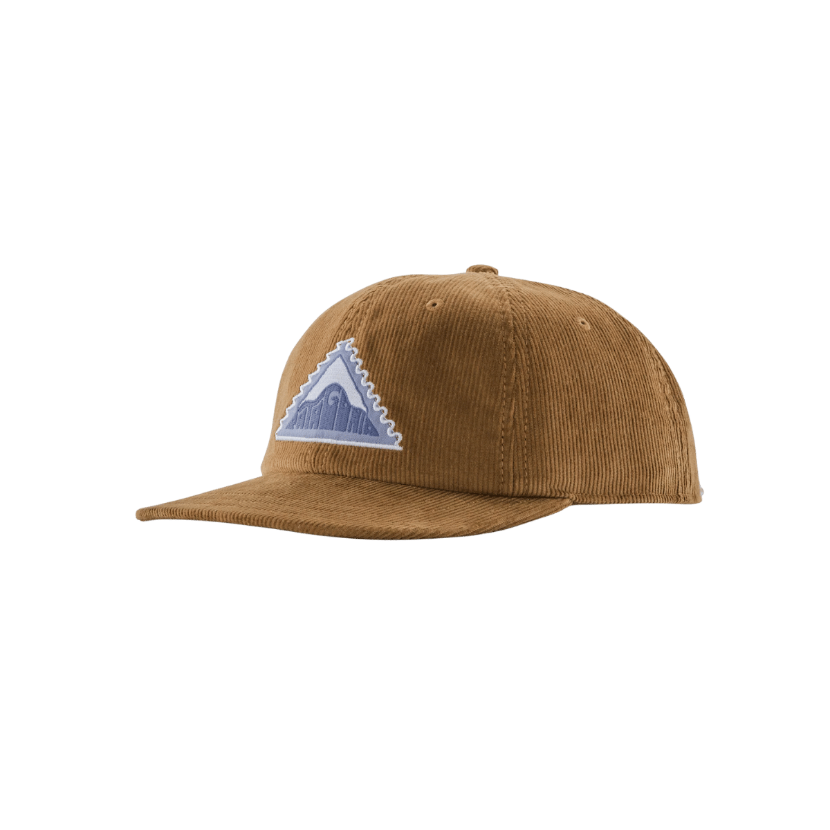 PATAGONIA CORDUROY CAP, CORIANDER BROWN, FRONT ANGLE, LOGO