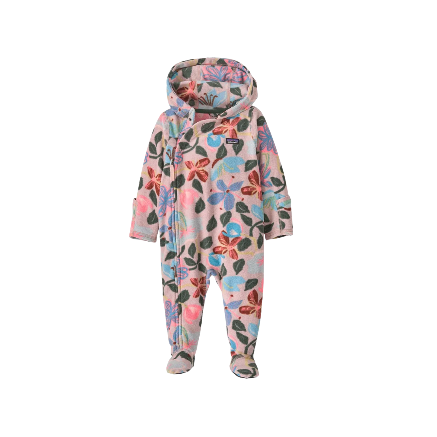 PATAGONIA INFANT MICRO D BUNTING D STRIPE SNOW BLUE