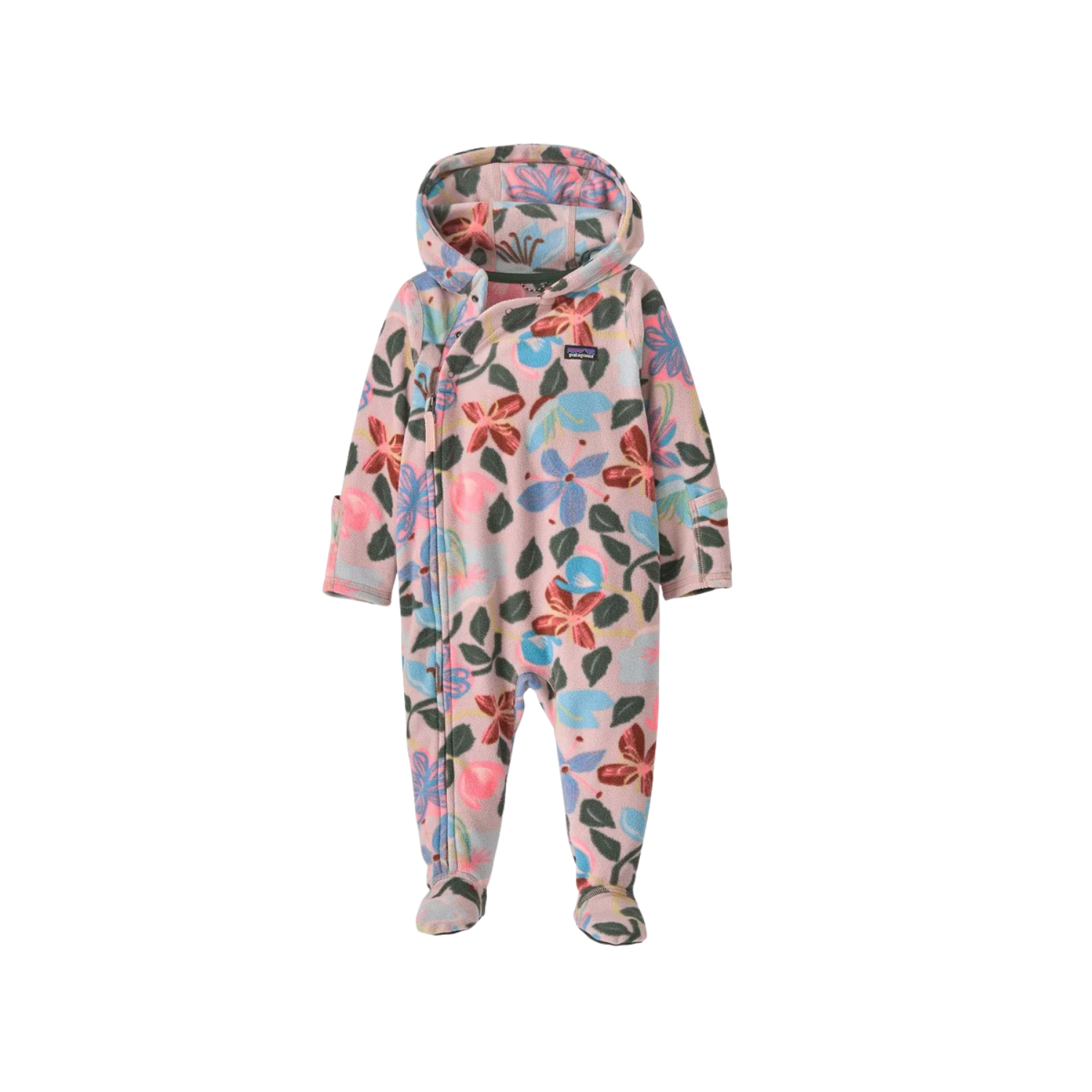 PATAGONIA INFANT MICRO D BUNTING D STRIPE SNOW BLUE