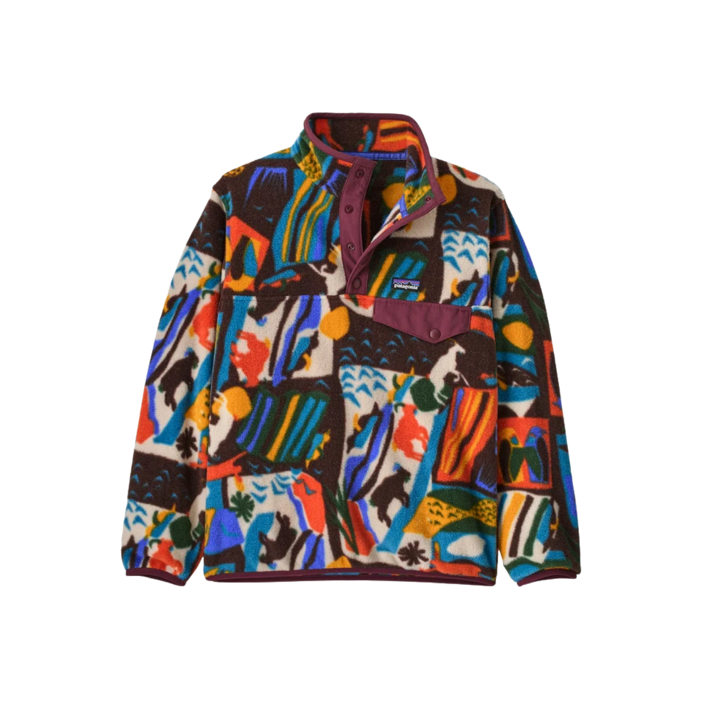 PATAGONIA K LW SYNCH SNAP T PO DEN BROWN
