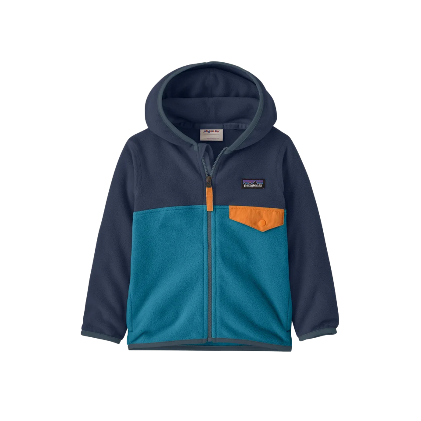 PATAGONIA K MICRO D SNAP T JKT GLACIAL BLUE
