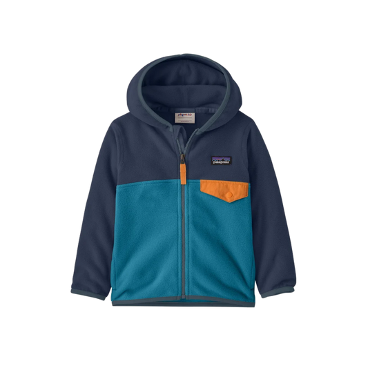PATAGONIA K MICRO D SNAP T JKT GLACIAL BLUE