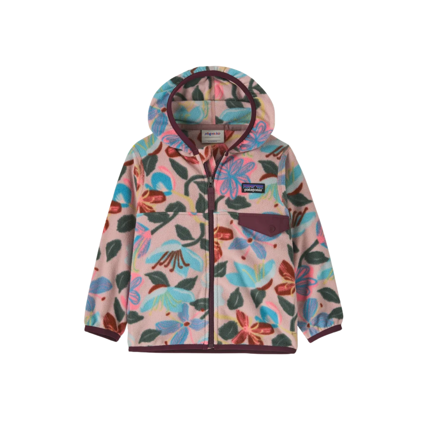 PATAGONIA K MICRO D SNAP T JKT HOPES BLOOMS